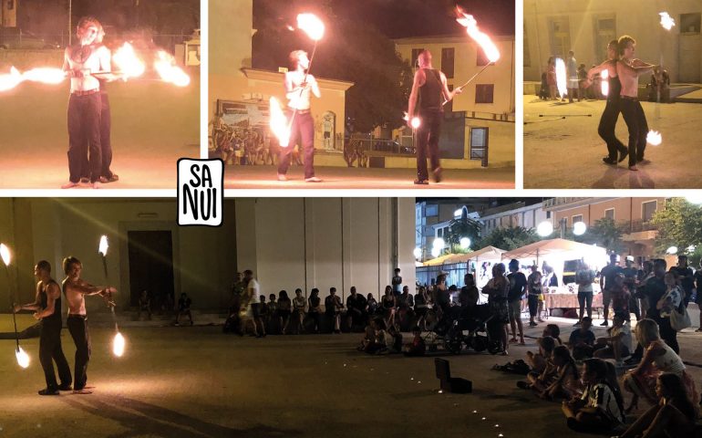 Tortolì, questa sera in centro lo spettacolo dei Mangiafuoco con il Duo Armonie