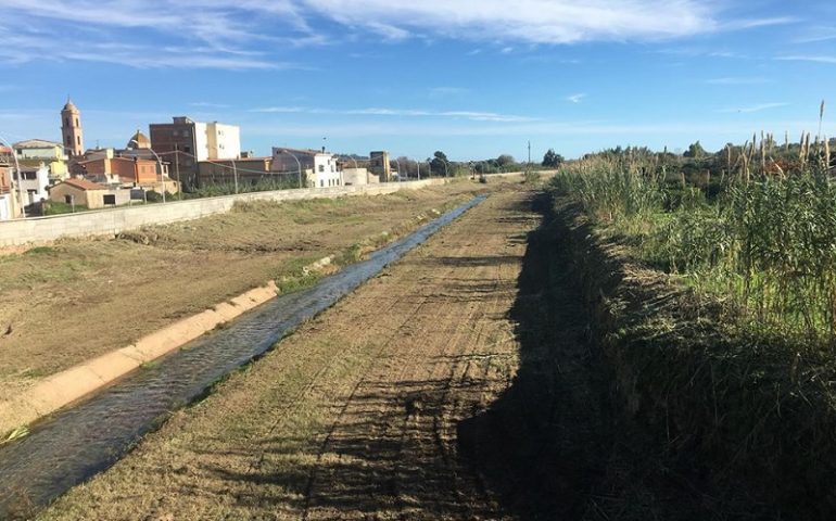 Tortolì, in corso gli interventi di pulizia dell’alveo del Rio Foddeddu