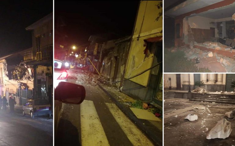 Catania nell’occhio del terremoto. Danni e feriti