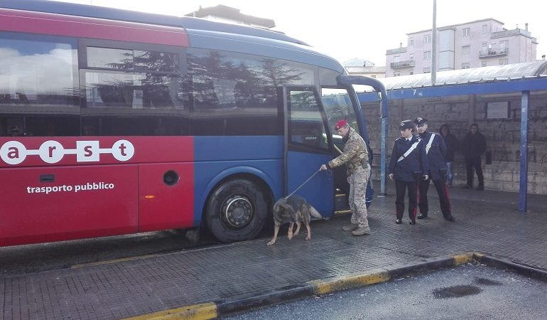 Provincia di Nuoro, controlli antidroga nelle scuole e nelle stazioni