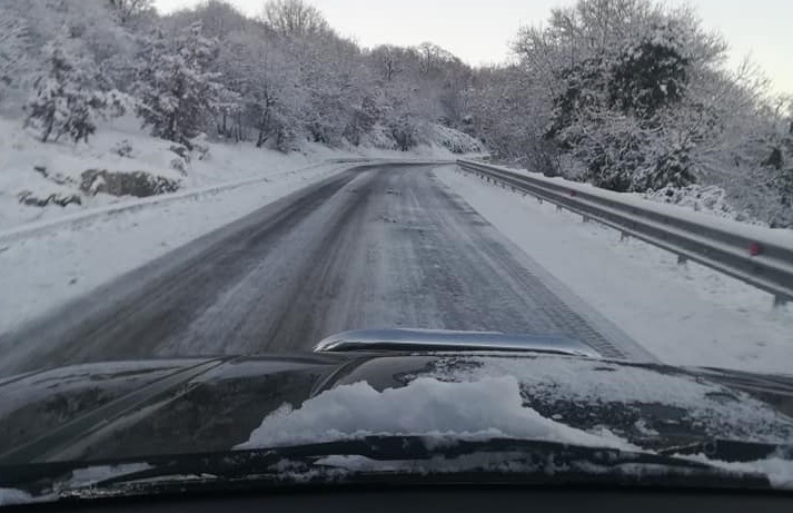 Meteo Ogliastra: la SS 389 Nuoro-Lanusei è transitabile ma attenzione al ghiaccio