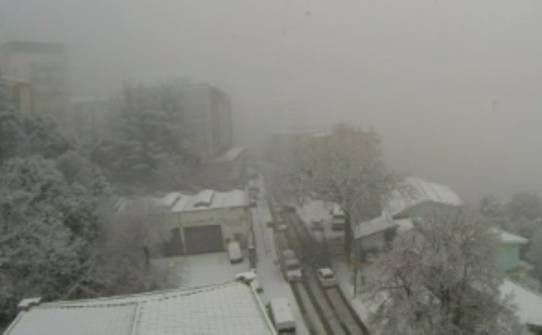 Lo spettacolare time lapse dell’intensa nevicata di ieri a Lanusei