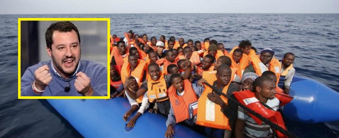 Emergenza migranti: altre 800 persone al largo della Libia. Salvini: “#chiudiamoiporti”