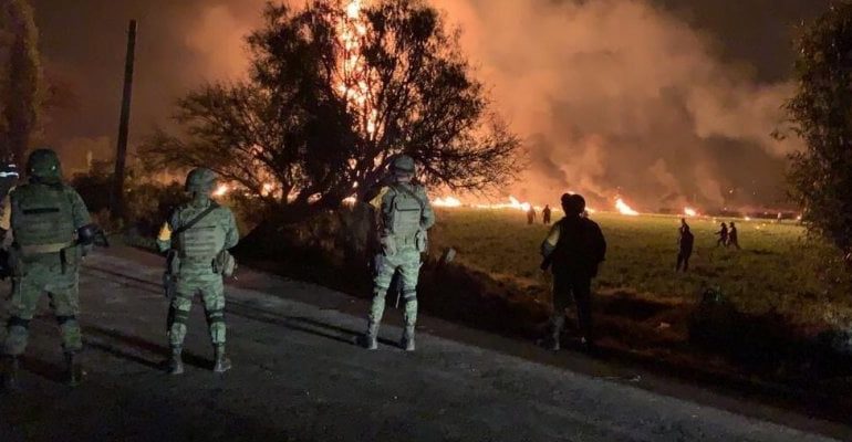 Messico: incendio in un oleodotto 20 morti e più di 70 feriti