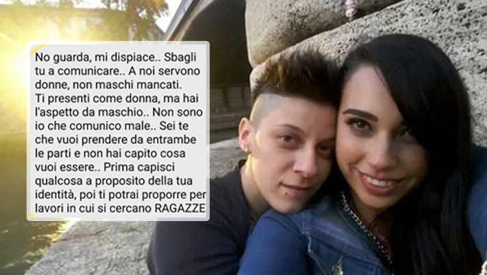 “A noi servono donne, non maschi mancati”: rifiutata per un posto di lavoro perchè lesbica