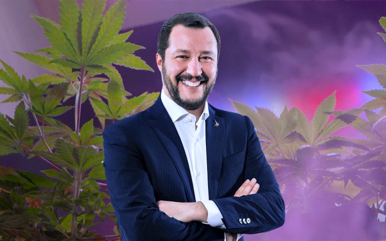 Matteo Salvini sui negozi di cannabis light: “Li chiuderò uno a uno”