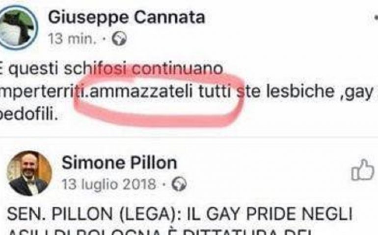 “Ammazzateli tutti”: vicepresidente del consiglio comunale di Vercelli in un post contro gay e lesbiche