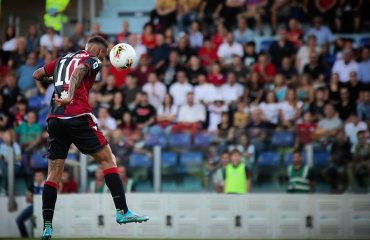 Foto di andata Cagliari-Hellas Verona. Joao Pedro in azione.