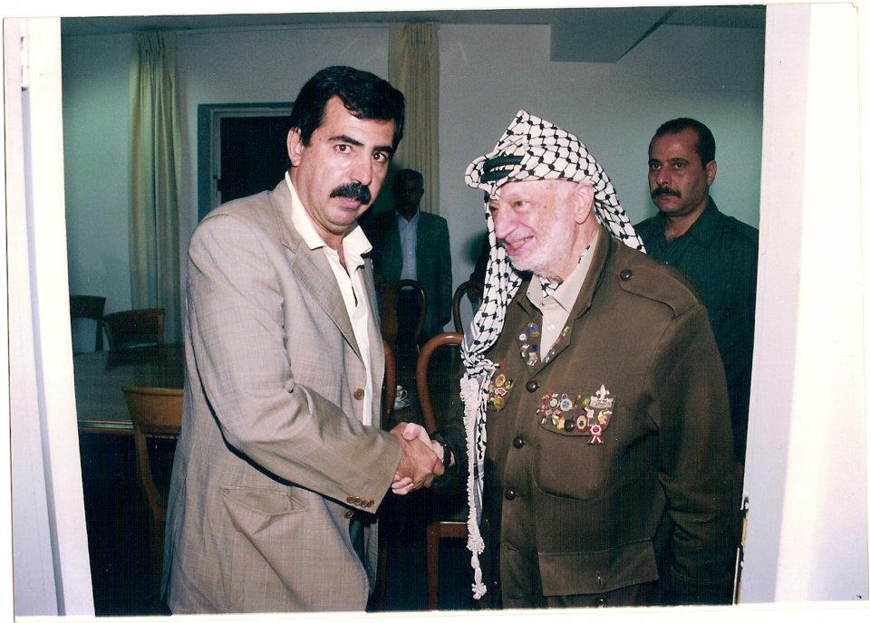 Nabel Khair con Yasser Arafat