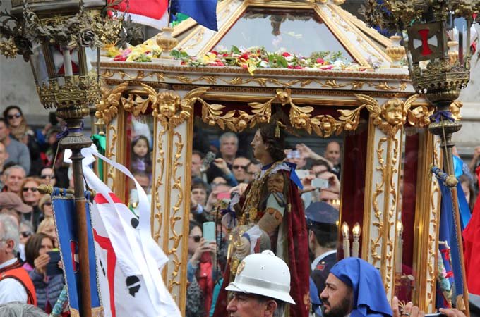 Foto di repertorio della Festa di Sant'Efisio.