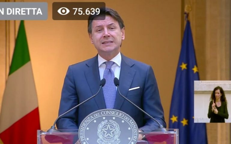 Giuseppe Conte, durante la conferenza stampa del 3 giugno.