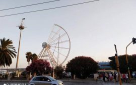 La discussa ruota panoramica di Cagliari.