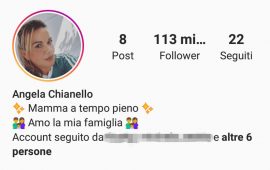 Angela Chianello su Instagram