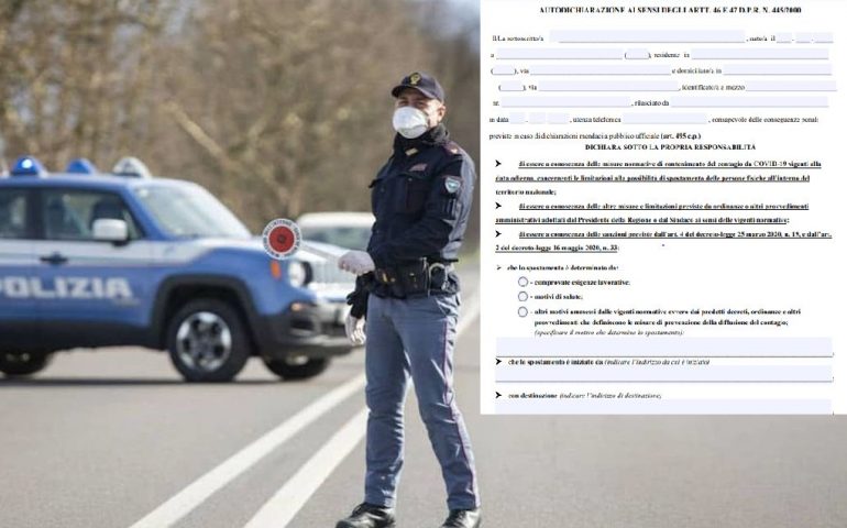 Da domani il coprifuoco: ecco la nuova autocertificazione, valida dalle 22 alle 5