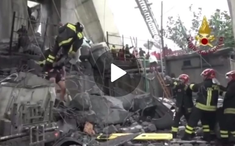 vigili del fuoco ponte morandi