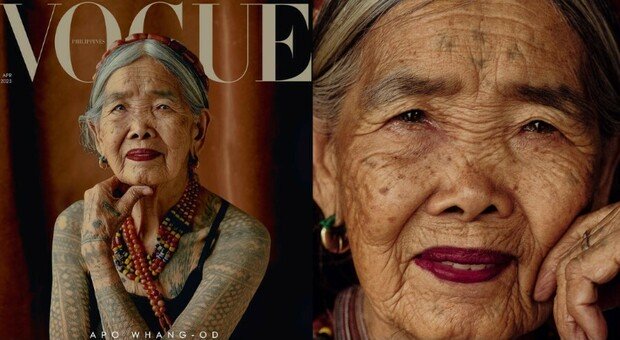 In copertina a 106 anni: Apo, l’ultima tatuatrice batok filippina. Ecco come Vogue ha rotto un tabù