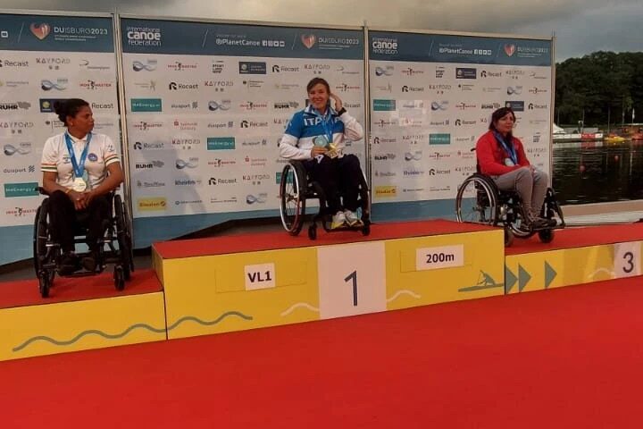 Mundiale de paracanoa de Duisburg in Germània: sa casteddaja Viktoryia Shablova est medalla de oro