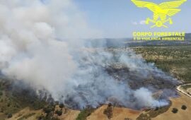 incendio a Nurri