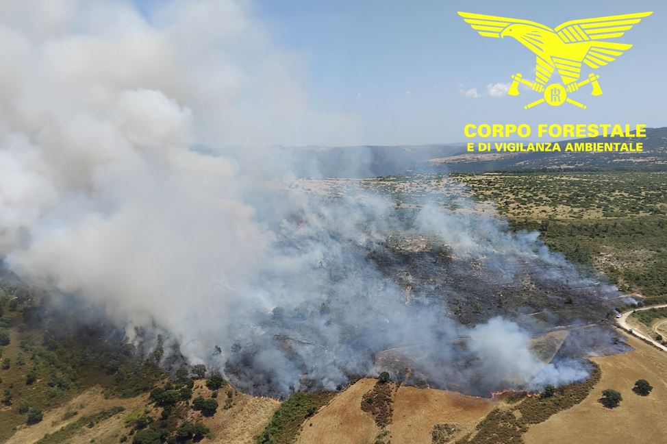 incendio a Nurri