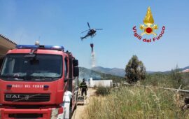 incendio a siniscola