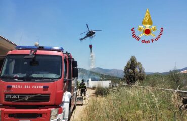 incendio a siniscola