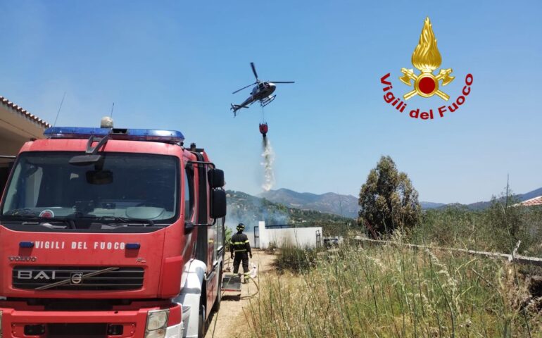 incendio a siniscola