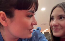 Claudia Aru e la sua allieva Asia
