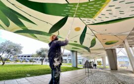 Giorgio Casu al lavoro all'aeroporto di Cagliari