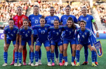 Una recente formazione dell'Italia femminile