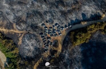 L'incendio di Punta Molentis (Foto Cristian Mascia)