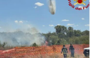 Incendio Olbia PH Vigili del Fuoco