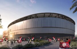 Il rendering del nuovo stadio