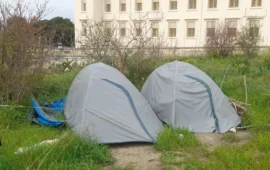 accampamento abusivo cagliari