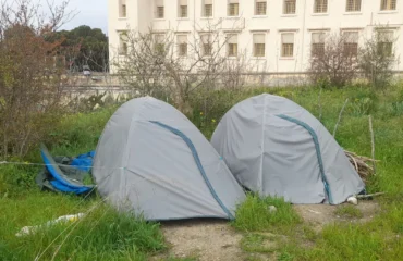 accampamento abusivo cagliari