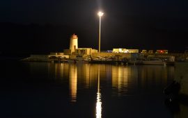 Arbatax di notte, Porto ( PH Elisabetta Puddu)