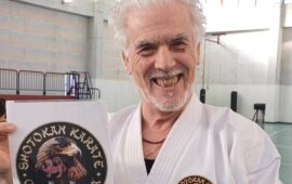 Il maestro di karate Gianni Muntoni