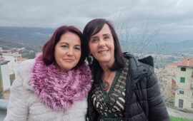 La scrittrice Simonetta Delussu e la professoressa Franca Loddo