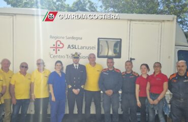 Donazione sangue Arbatax Guardia di Finanza Avis