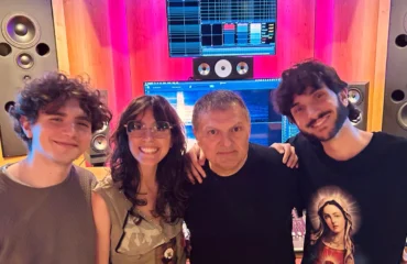 Da sinistra Simone Matteuzzi, Anna Castiglia, Pino Pischetola (Pinaxa) e io Daniele Spatara