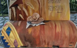 desulo, panchina letteraria