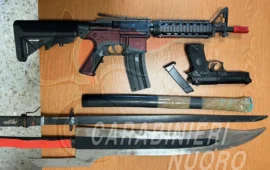armi sequestrate a nuoro