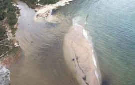 cala luna dopo maltempo