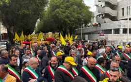 coldiretti agricoltori in protesta