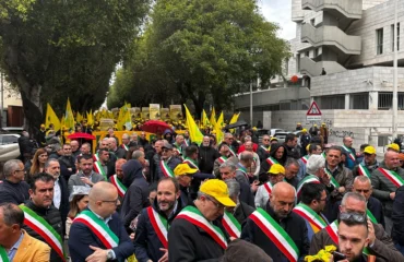 coldiretti agricoltori in protesta